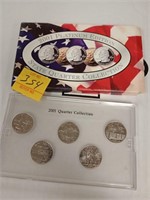2001 Platinum edition state quarter collection