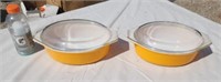 Two Peyrex baking dishes