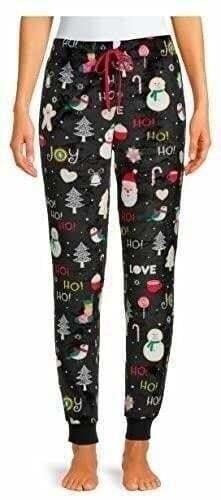 $24 Ho Ho Joy Women's Sleep Pants - Black, Large