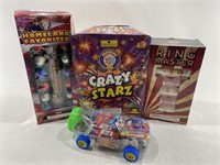 (4) NEW Fireworks: Crazy Starz 36 Shots