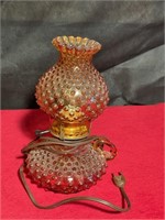 Fenton hobnail finger lamp