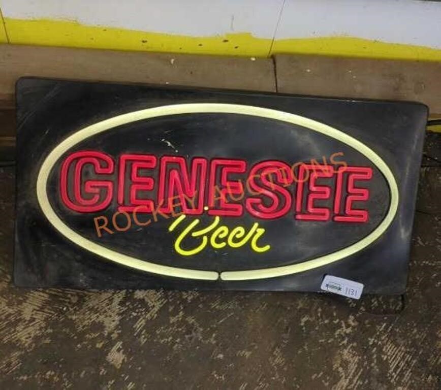 Genesee beer light up. Sign light works