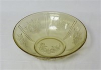 Sharon Amber by Federal Glass 8.5" Fruit Bowl
