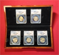 S - LOT OF 5 COINS: 2007-P ANACS SP69 COINS (128)