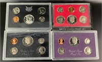 (4) 1968-1987 US Proof Sets