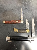 Lot of three knives, one Boker "Tree Brand"