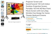 Fm8115 Projector Screen and Stand 150 inch