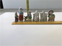 6 sm figurines-some occupied Japan