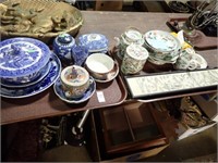 2 TRAYS ORIENTAL CHINA AND MORE