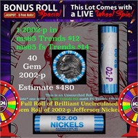 CRAZY Nickel Wheel Buy THIS 2002-p solid  BU Jeffe
