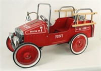 Fire Department NY Engine #7 Metal Pedal Car