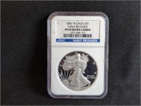 2007 SILVER AMERICAN EAGLE DOLLAR EARLY RELEASES