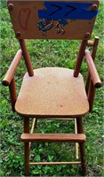 Vintage Wooden Stool for Doll