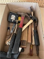 Box Lot: Asst. Tools - Hammers, Screwdrivers,