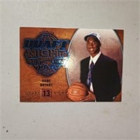 KOBE BRYANT 1996 DRAFT NIGHT Basketball Card