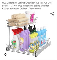 OCG Under Sink Cabinet Organizer Two Tier Pull