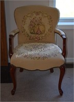(L) Needle Point Arm Chair