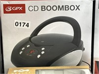 GPX CD BOOMBOX RETAIL $35