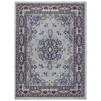 Sakarya Grey/Blue 8x10 ft. Medallion Rug