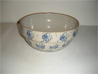Vintage Stoneware Bowl  11 inches wide