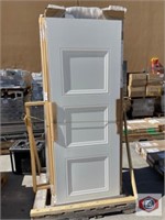 7 pcs; white interior 80 in H x 30 in w doors