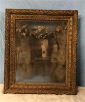 Early Antique Marriage Shadow Box Photo
