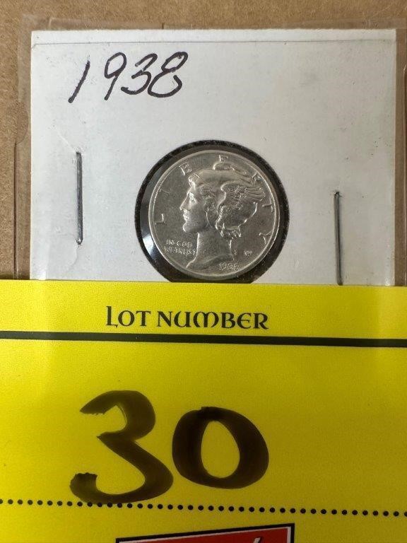 1938 MERCURY DIME