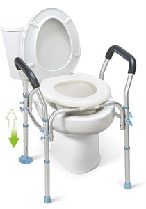 $80 Stand Alone Raised Toilet Seat 300lbs -