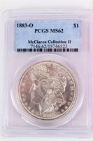 Coin 1883-O Morgan Silver Dollar PCGS MS62