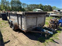 63"x116" wood sided trailer