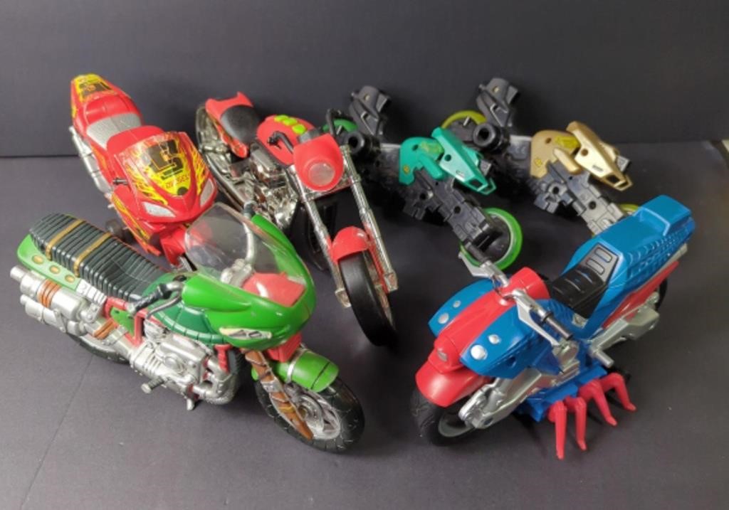 Action Figure Motorcycle Lot x 6