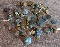 Lot of Antique and Army Buttons