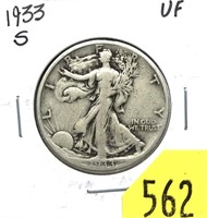 1933-S Walking Liberty half dollar