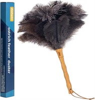 Duster with Wood Handle Reusable, Fluffy