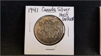 1941 Canada Silver Half Dollar