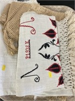 Embroidered Show Towel with Table Covers
