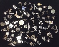 VINTAGE STERLING CHARMS JEWELRY