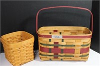 Two Longaberger Baskets, Excellent Condition
