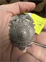 VTG TACOMA POLICE HAT BADGE