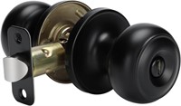 (N) goldenwarm 1 Pack Black Interior Door Knob, Ma