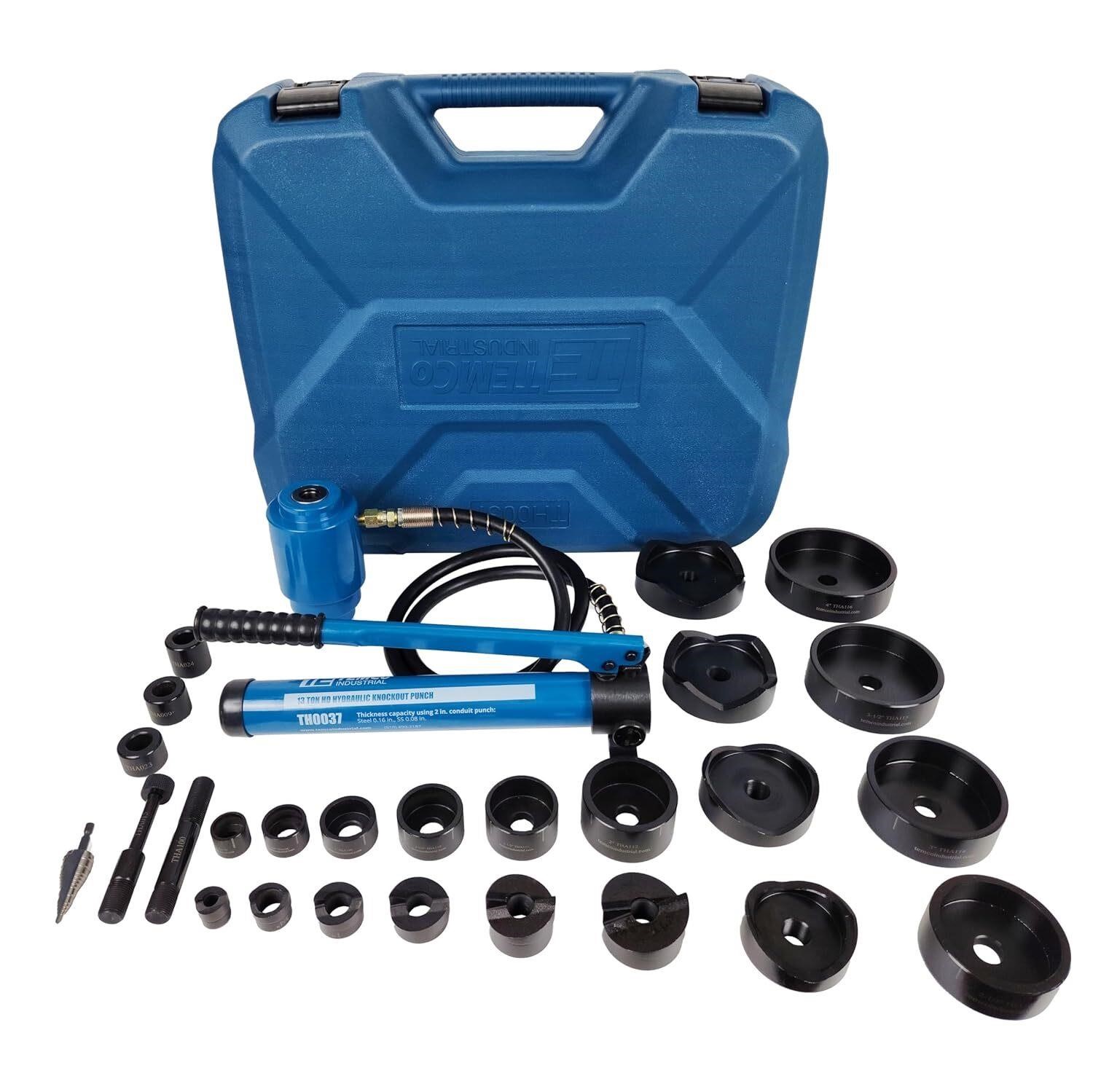 TEMCo TH0037 4\ Hydraulic Knockout Punch Set