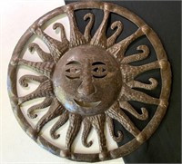 Haitian Steel Art Sun, Artisan Made, Pierced &