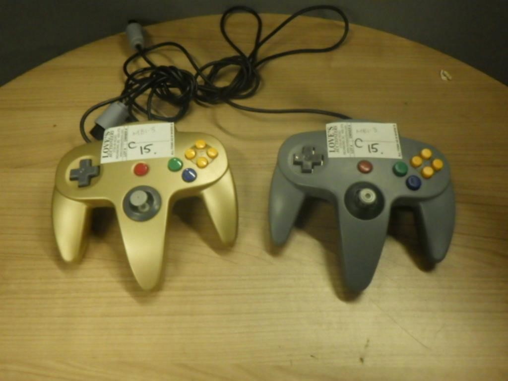 2 NINTENDO 64 CONTROLLERS