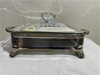 Square Silverplate Casserole Caddy