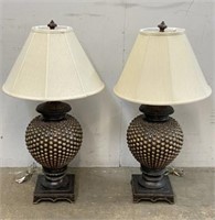 Pair of Large Lamps