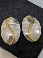 $360 Silver Earrings (~weight 15.64g)
