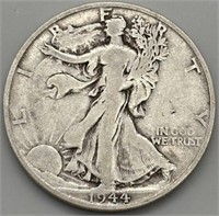 1944 Silver Walking Liberty Half Dollar Coin