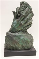 Auguste Rodin "Hand of God" Chalk ware Sculpture