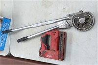 Tubing Bender & Milwaukee Stapler (no battery)