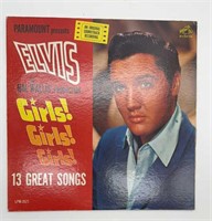 VTG Elvis Girls! Girls! Girls! Vinyl Record